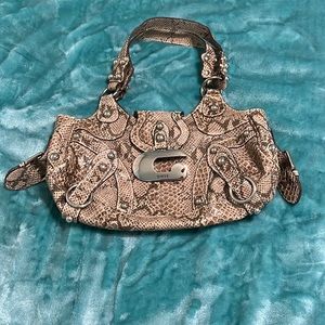 Guess handbag snake print